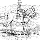 Wild West kleurplaat 8